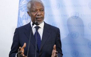 Кофи Аннан требует установить крайний срок прекращения огня в Сирии