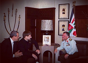 Р.Кадыров встретился с королем Иордании Абдаллой II
