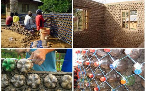 Беженец построил дом из 1300 бутылок, в котором не жарко даже в пустыне